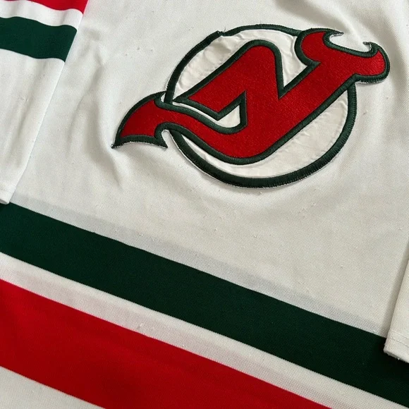 Vintage New Jersey Devils Hockey Jersey 80s CCM